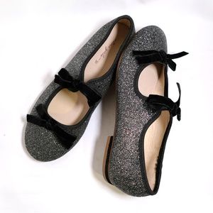 Zara Girl pewter glitter shoe